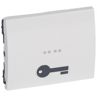 Лицевая панель Legrand Galea Life переключателя на 2 направления с подсветкой Ключ белая 771011