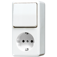 Розетка штепсельная Schuko Jung 676AWW