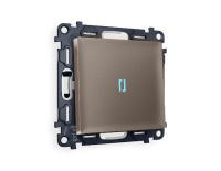 Комплект механизма 1-кл проходного выключателя с подсветкой Ambrella Volt Alfa MA632040