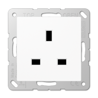 Розетка БС 2п+Е со шторками Jung A3521WW