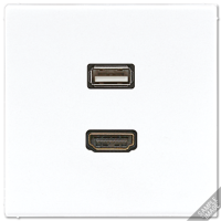 Розетка HDMI/USB Jung MALS1163