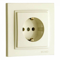 Розетка с заземлением Mono Electric Despina 16А 250В крем 102-170021-117