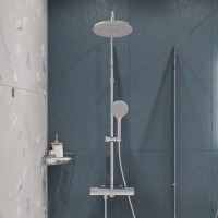Душевая стойка STWORKI Скаген FT13570 со смесителем для ванны