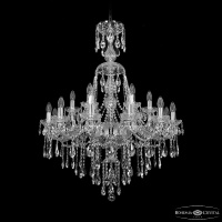Подвесная люстра Bohemia Ivele Crystal 1415/12+6/300/XL-108 Ni