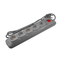 Cетевой фильтр (UL-00001755) Uniel 5гн х 3м с/з Lux S-GSL5-3 Grey