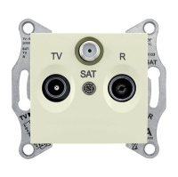 Розетка TV/R/SAT проходная Schneider Electric Sedna 4dB SDN3501447