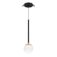 Подвесной светильник Arlight SP-BEADS-HANG-BUILT-T-R100-8W Warm3000 (BK-GD, 180 deg, 230V) 056420