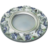 Встраиваемый светильник Fametto Peonia DLS-P123 GU5.3 CHROME/CLEAR+PURPLE 10644