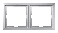 Рамка 2 поста Schneider Electric MERTEN ARTEC, алюминий