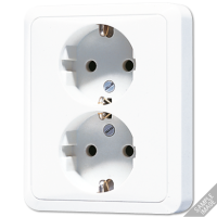 Розетка двухместная Jung CD5020NSW