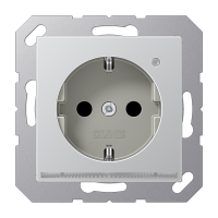 Розетка Schuko с LED подсветкой Jung A1520-OALLNW
