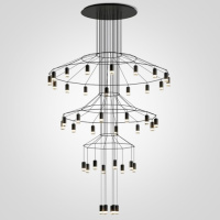 Каскадная люстра ImperiumLoft Vibia Wireflow 75393-22