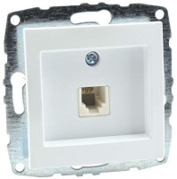 Розетка телефонная Rj45 Cat3 Mono Electric Despina-Larissa жемчуг 500-002525-124
