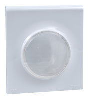 Выключатель с рамкой 1-клавишный Schneider Electric ODACE, скрытый монтаж, белый