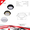 Встраиваемый светильник Reluce 53005-9.0-001RLD GX53 BK+GD — купить в Bronko‑Decor