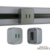 Трековая розетка Arte Milano Am-track-sockets 380022TS/USBx2 Grey — купить в Bronko‑Decor