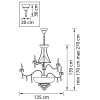 Подвесная люстра Osgona Classic 700511 — купить в Bronko‑Decor
