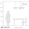 Подвесной светильник Lumina Deco Baristica LDP 6012-5 BK+WT — купить в Bronko‑Decor