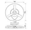 Люстра-вентилятор Mantra Ocean 8235 — купить в Bronko‑Decor