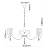 Подвесная люстра MW-Light Эллегия 303012505 — купить в Bronko‑Decor
