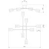 Потолочная люстра Eurosvet Ruby 30125/8 хром — купить в Bronko‑Decor