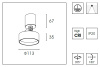 Накладной спот Delight Collection WB8513DR — купить в Bronko‑Decor