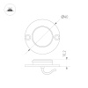 Подсветка для лестниц Arlight ART-DECK-LAMP-R40-1W Warm2700 051799 — купить в Bronko‑Decor