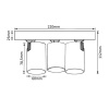 Спот Crystal Lux CLT 017W3 D230 WH — купить в Bronko‑Decor