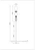 Торшер Divinare Ambra 5016/17 PN-20 — купить в Bronko‑Decor