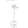 Подвесной светильник Lumien Hall Nertus LH4111/1P-CR-SY — купить в Bronko‑Decor