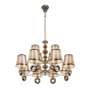 Подвесная люстра iLamp Brooklyn P2401-8+4 Nickel — купить в Bronko‑Decor