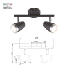Спот Rivoli Joyce 6156-702 Б0054689 — купить в Bronko‑Decor