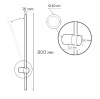 Настенный светильник Italline IT08-8019 black — купить в Bronko‑Decor