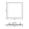 Встраиваемая светодиодная панель Apeyron 06-58 — купить в Bronko‑Decor