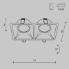 Встраиваемый светильник Maytoni Dot DL029-2-02B — купить в Bronko‑Decor