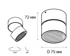 Накладной спот Italline IT02-005 white 3000K — купить в Bronko‑Decor