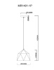 Подвесной светильник MyFar Brigitte MR1401-1P — купить в Bronko‑Decor