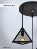 Подвесной светильник Seven Fires Arbi SF4040/3P-BK — купить в Bronko‑Decor