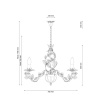 Подвесная люстра Lucia Tucci Fiori Di Rose 185.10.5 — купить в Bronko‑Decor