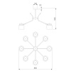 Потолочная люстра Eurosvet Batler 70133/8 черный — купить в Bronko‑Decor