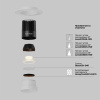 Встраиваемый светильник Maytoni Dip DL121-15W-2.7K-TRS-W — купить в Bronko‑Decor
