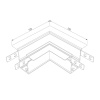 Коннектор угловой для встраиваемого шинопровода Elektrostandard Slim Magnetic 4690389179006 — купить в Bronko‑Decor