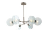 Люстра на штанге iLamp Panorama 15598-6 SN+CL — купить в Bronko‑Decor
