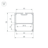 Профиль Arlight SL-LINE-5050-LW-2000 WHITE 038450(1) — купить в Bronko‑Decor