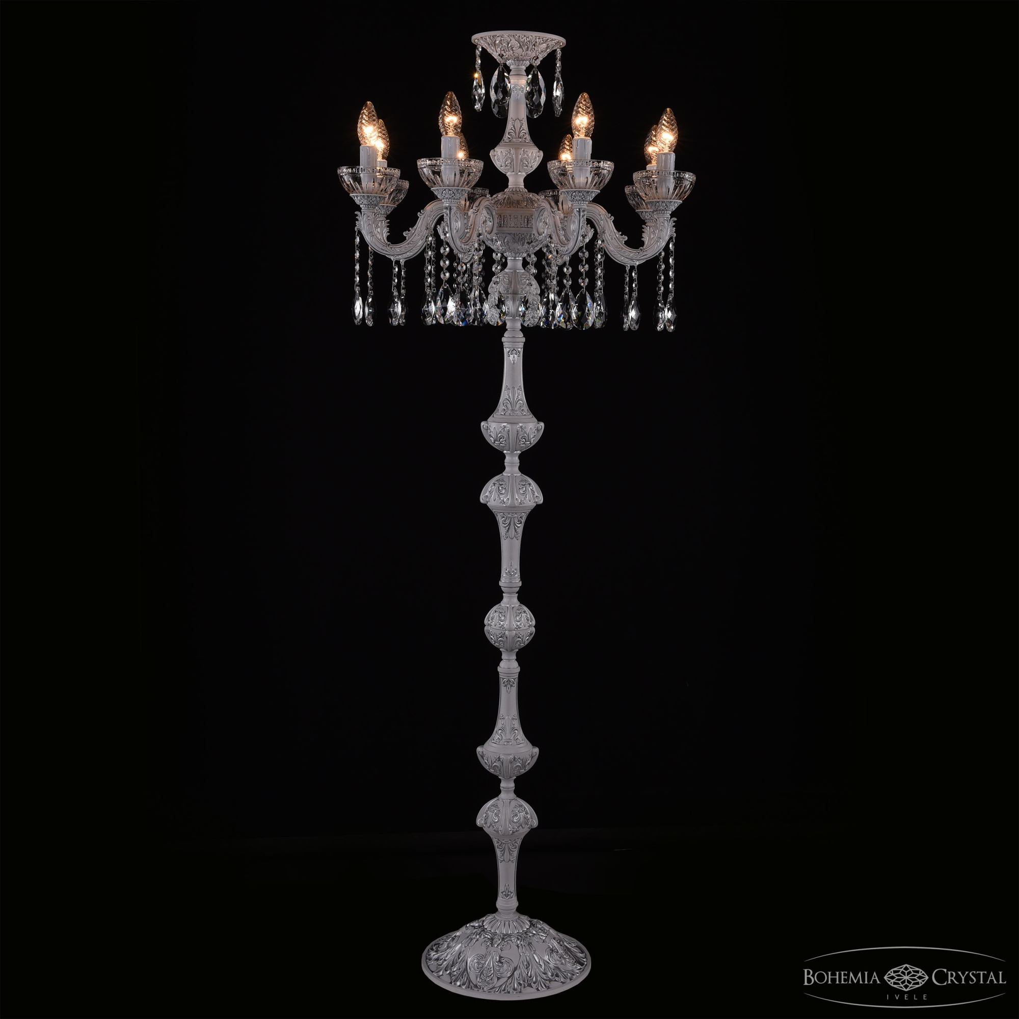 Торшер Bohemia Ivele Crystal AL79101T/8/175 A WMN P Clear/M-1G — купить в Bronko‑Decor