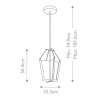 Подвесной светильник Kichler Calters QN-CALTERS-P-M-CG — купить в Bronko‑Decor