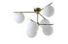 Потолочная люстра Crystal Lux FELIZ SP-PL6 BRONZE/WHITE — купить в Bronko‑Decor