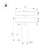 Трековый магнитный светильник Arlight MAG-SPOT-ZOOM-25-R35-7W Warm3000 (BK, 20-55 deg, 24V) 052346 — купить в Bronko‑Decor