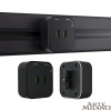 Трековая розетка Arte Milano Am-track-sockets 380022TS/USBx2 Black — купить в Bronko‑Decor