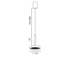 Подвесной светильник (без основания) Italline IT02-025 black 3000K — купить в Bronko‑Decor